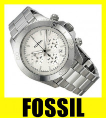 CEAS FOSSIL CH2847 PRET IN MAGAZIN 139 Euro BARBAT BRATARA METAL OTEL-INOX NOU IN CUTIE CADOU SUBACVATIC CRONOGRAF ORIGINAL LIVRAREA GRATIS DE FIRMA foto