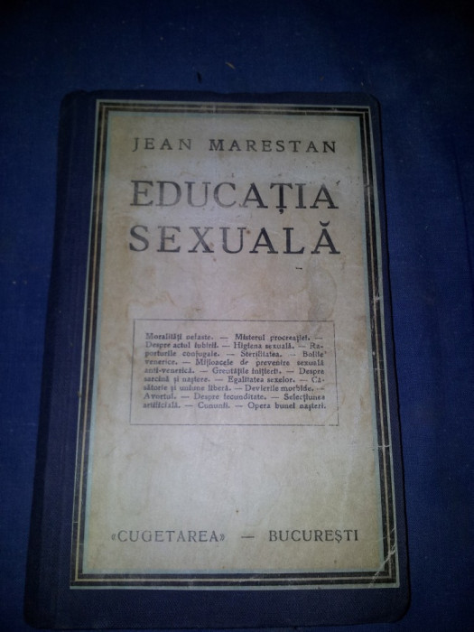 JEAN MARESTAN EDUCATIA SEXUALA 1930