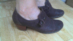 Pantofi din piele firma marimea 38,5,aproape noi! foto