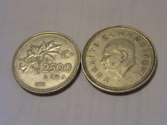 2500 lire Turcia 1991 foto