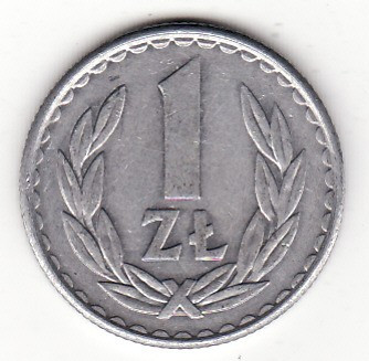 Polonia 1 zlot 1987, diam. 25 mm. - Y# 49.2