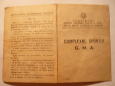 Brevet pt. Insigna GMA categ.I 1952 -F.Rara! foto