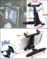 Suport Auto Tetiera Universal pt. Tableta , iPad , GPS , Ecrane LCD, DVD-uri, Netbook-uri 7&amp;quot;- 14&amp;quot; inch -COD 50- foto