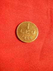 Moneda 1 Leu 1950 bronz ,cal.F.Buna foto