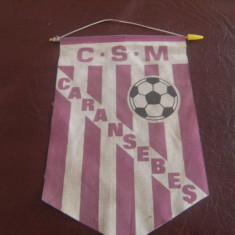 Fanion fotbal- C.S.M Caransebes, de colectie !