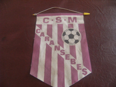 Fanion fotbal- C.S.M Caransebes, de colectie ! foto