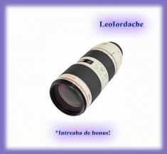 VAND Canon EF 70-200mm f/2.8L IS II USM - NOU - GARANTIE foto