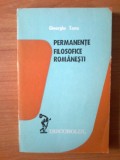 h4 Permanente Filosofice Romanesti - Gheorghe Toma