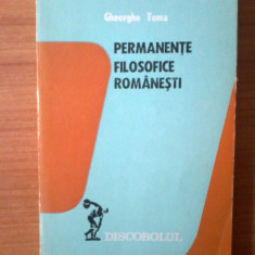 h4 Permanente Filosofice Romanesti - Gheorghe Toma