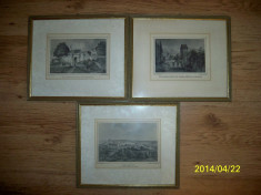 Set trei litografii Germania foto