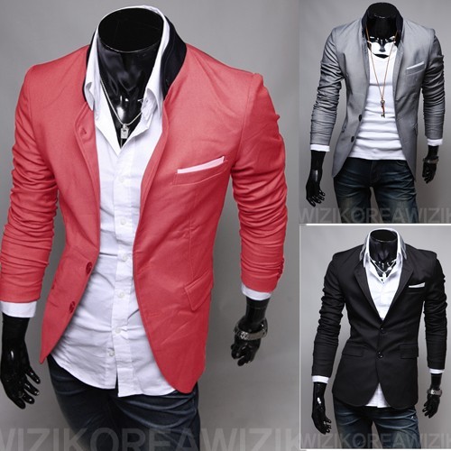 Sacou Barbati CASUAL SLIM FIT CAMBRAT CU GULER PENTRU EVENIMENTE ROZ GRI NEGRU foto mare Sacou Barbati CASUAL SLIM FIT CAMBRAT CU GULER PENTRU EVENIMENTE ROZ GRI NEGRU foto mare