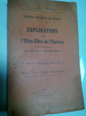 STEFAN CHRISTESCO -EXPLORATIONS DANS L&amp;#039;ULTRA-ETHER DE U&amp;#039;NIVERS -Paris 1922 (cu dedicatie) foto