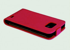Husa Flip Case Slim Inchidere Magnetica Samsung Galaxy S2 i9100 Pink foto