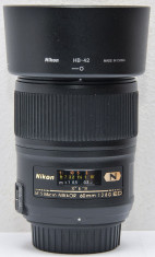 Nikon AF-S Micro 60mm 2.8G Nano Crystal foto