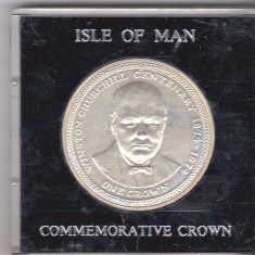 bnk mnd Insula Man - 1 crown 1974 - Winston Churchill