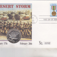 bnk mnd Insulele Marshall 5 $ 1991 , Desert Storm - FDC