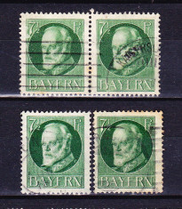 Timbre BAYERN 1916/*113A = KONIG LUDWIG III (1845-1921), ST.,Wz.4 foto