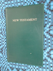 NEW TESTAMENT (NOUL TESTAMENT, in limba engleza - EDITIE DE LUX!!!!) foto