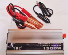 Invertor ( convertor ) 12v la 220V 1500 W TBE ! CALITATE foto