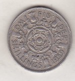bnk mnd Marea Britanie Anglia 2 shillings 1959 vf
