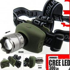 Lanterna cap/FRONTALA/Zoom/led cree/lupa foto