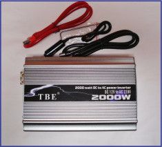 Invertor ( convertor ) 12v la 220V 2000 W TBE ! CALITATE foto