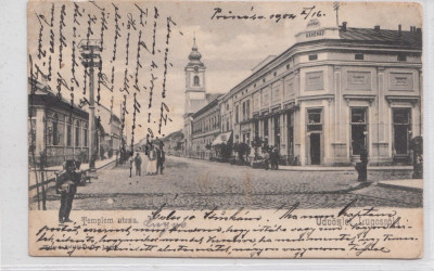 B76696 Romania Lugoj Lugos Templom Utca 1904 foto