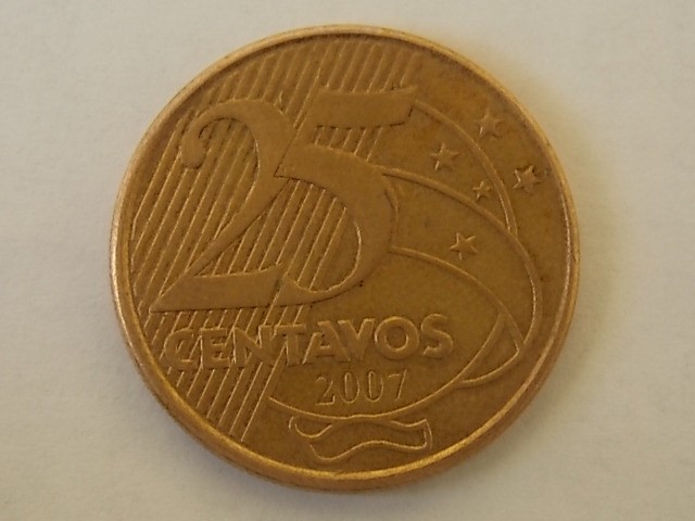 25 CENTAVOS 2007 BRAZILIA