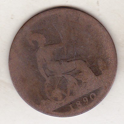 bnk mnd Marea Britanie Anglia 1 penny 1890