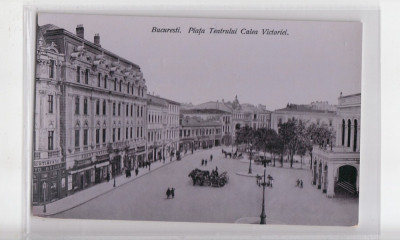 B76660 Romania Bucuresti Piata teatrului cu Calea Victoriei foto