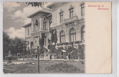 B76595 Romania bucuresti 1900 palatul Cotroceni jandarm foto