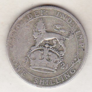 bnk mnd Anglia Marea Britanie 1 shilling 1921 , argint