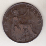 Bnk mnd Marea Britanie Anglia 1 penny 1907 vf, Europa