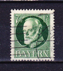 Timbre BAYERN 1916/*113A = KONIG LUDWIG III (1845-1921), ST.,Wz.4 foto