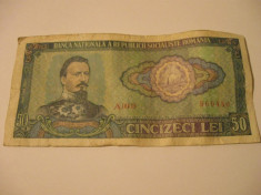 Bancnota 50 lei - 1966 foto