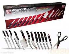 SET CUTITE MIRACLE BLADE III -13 piese- CUTITE DIN OTEL INOXIDABIL-PRODUS VAZUT LA TV foto