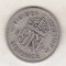 bnk mnd Marea Britanie Anglia 6 pence 1940 argint