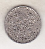 Bnk mnd Marea Britanie Anglia 6 pence 1964, Europa