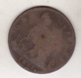 bnk mnd Marea Britanie Anglia 1 penny 1891
