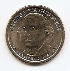 Statele Unite (SUA) 1 Dolar 2007 Comemorativa: George Washington, the first president of the United States from 1789 - 1797 KM-401 aUNC foto