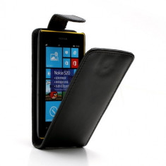 Husa Flip Nokia Lumia 520 525 Deschidere Verticala, Model Dedicat foto