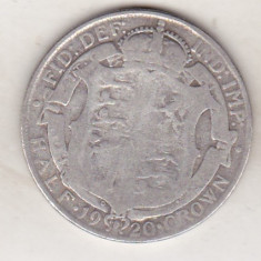 bnk mnd Marea Britanie Anglia half crown 1920 argint
