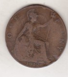 bnk mnd Marea Britanie Anglia 1 penny 1912