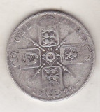 Bnk mnd Marea Britanie Anglia 1 florin (2 shillings) 1922 argint, Europa