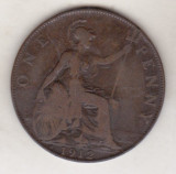 Bnk mnd Marea Britanie Anglia 1 penny 1912 H, Europa