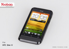 Husa TPU 2 in 1 + Folie Protectie HTC One V by Yoobao Originala Black foto