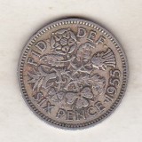 Bnk mnd Marea Britanie Anglia 6 pence 1955, Europa