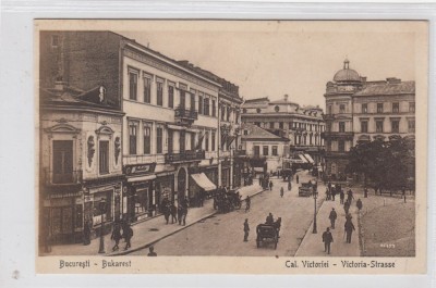 B76578 Romania Bucuresti Calea Victoriei Animatie 1919 foto