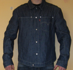 Geaca De Blugi Originala Levis / Levi`s &amp;#039;&amp;#039; Egineered Jacket &amp;#039;&amp;#039; Marimea XL / MODEL Clasic / Simplu / Elegant ----- Sezon : Tomana / Primavara foto