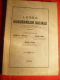 P.St.Popescu ,Coman Stoia - Legea Asigurarilor Sociale -1938 cu modificari 1945, Alta editura